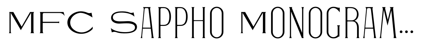 MFC Sappho Monogram Stencil 25000 Impressions